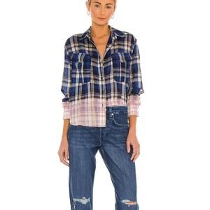 Rag & Bone Florian Cropped Plaid Shirt